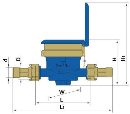 Single Jet Liquid Filled (Semi Dry) Type Water Meter  price